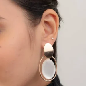 Divine Drops Oval Dual-Oval Timeless Charm Earrings